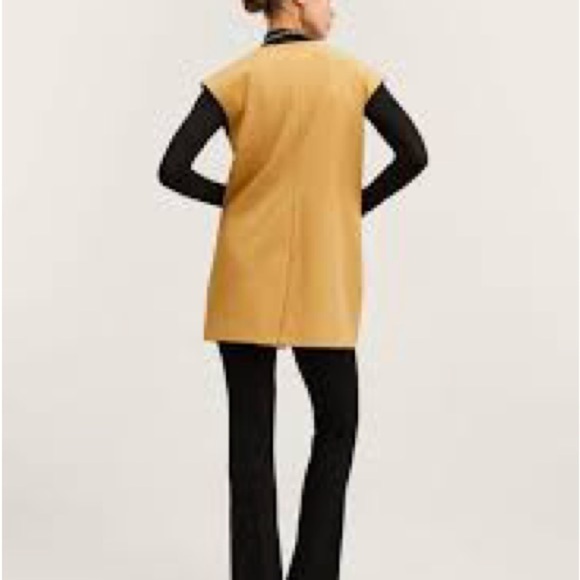 Mango Mustard Oversized Vest - Picture 6 of 9